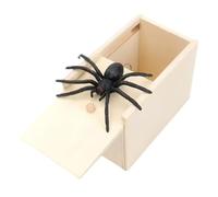 Boite Araignee, 1pc, Boite Surprise Araignée, Boites Jeu Araignees, Boite Araignée Farce, Boite Araignee A Farce en Bois, Spider Prank Box, pour Halloween Avril Poisson Jour Enfants Adultes