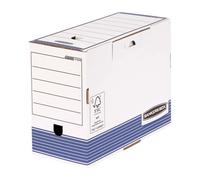 Bankers Box by Fellowes Boîte d'archives System A4+ 150 mm Pack de 10 Bleu et Blanc