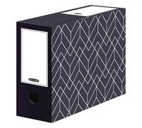 Fellowes 4482901 Boîte à archives Carton Noir, Blanc