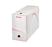 Leitz Boîtes d'archivage en carton Lot de 10 – 25 x 35 cm – Dos 150 mm – Blanc