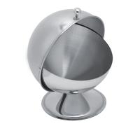 Boîte Assaisonnement en Acier Inoxydable, Pots de Condiments Sphériques avec Couvercle Pivotant Organisateur de Organisateur Conteneur de Cuisine pour Collations de Sel Farine