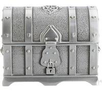 Boîte au trésor, boîte de pirate antique Collier Boîte de rangement Juwely Présentoir Housse en alliage de zinc Compact pour bureau -Ornements Accueil Décoration