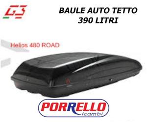 Boîte Auto Baule Portatutto Toit Helios 480 ROAD G3 390 LT Universel