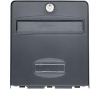 BURG-WÄCHTER Boîte aux Lettres Agréée La Poste, 2 Portes, 509 ANT BALthazar, Anthracite, en Acier Galvanisé, Avec Porte à Ouverture Totale et Stop-Courrier (Porte bloquée à 120°)
