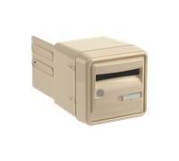 Boîte aux lettres 2 Portes Beige : Double face idéale encastrement