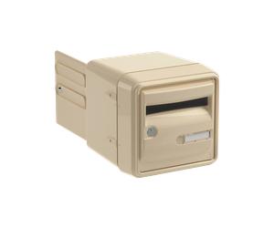 Boîte aux lettres 2 Portes Beige : Double face idéale encastrement