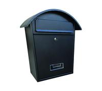 Boîte Aux Lettres Arquée Noire Avec Toit 36x13,3x37H Semi-Circulaire