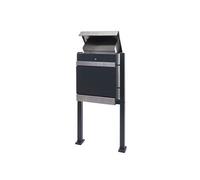 Boîte aux lettres avec pied HWC-K41 acier inoxydable galvanisé anthracite Anthracite