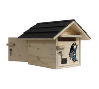 Boite aux lettres bois creastuce : papillon 2 portes prestige
