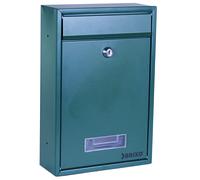 BOITE AUX LETTRES BRIXO DOMUS EN ACIER COULEUR VERTE L22xP9xH33 cm