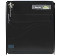 Boîte aux lettres BURG WACHTER BALTIC 2 Portes - Sur pied - Acier galvanisé - Ouverture latérale - Noir - Fabriqué en France Noir G