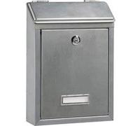 Boîte aux lettres BURG WACHTER MISSIVE 1 Porte - Murale - Acier galvanisé - Galva Gris clair G