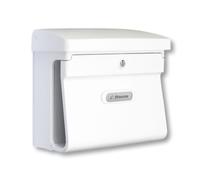 Boîte aux lettres - BURG-WÄCHTER - Bremen 885 W - Plastique Blanc - Porte-journaux intégré - Norme EN 13724