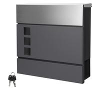 Boîte aux lettres clés et matériel de fixation avec/sans support pied au choix