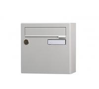 Boîte aux lettres compacte 1 porte extérieur RENZ acier gris mat Gris