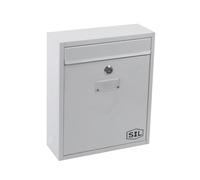 Boîte aux lettres compacte Smith & Locke à revêtement par poudrage blanc