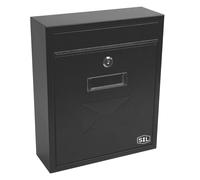 Boîte aux lettres compacte Smith & Locke à revêtement par poudrage noir