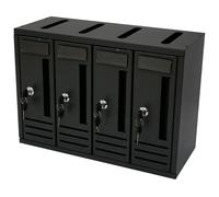 Boîte aux lettres copropriété 4 places anthracite 42x18x30h - Séjour