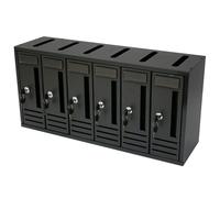 Boîte aux lettres copropriété 6 places anthracite 62x18x30h - Séjour