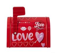 Boîte aux lettres créative pour la Saint-Valentin pour ranger des friandises, parfaite pour les mariages et les échanges en joutant une touche festive (rose)