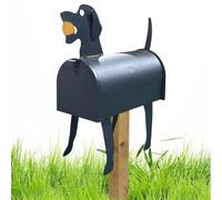 Boîte aux lettres de jardin en métal, étanche, résistante aux UV, facile à | Installation | Boîte aux lettres décorative durable, poteau créatif d'extérieur pour patio, ferme, cour, décoration de jardin