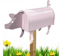 Boîte aux lettres de jardin en métal, étanche, résistante aux UV, facile à | Installation | Boîte aux lettres décorative durable, poteau créatif d'extérieur pour patio, ferme, cour, décoration de jardin