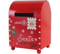 Boîte Aux Lettres De Noël, Boîte Aux Lettres du Père Noël, Boîte Aux Lettres Rouge, Accessoires Photo, Décoration pour Enfants, Garçons Filles