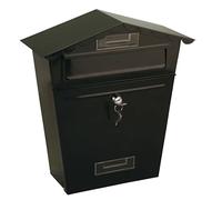 Boîte aux lettres de sécurité en acier durable avec serrure à clé - Fixation murale pour une meilleure protection de la maison, résistante aux intempéries, livraison sécurisée par colis