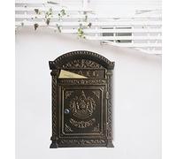 Boîte aux Lettres décorative d'extérieur - Boîte aux Lettres Murale en métal - Boîte aux Lettres Vintage en Fonte verrouillable