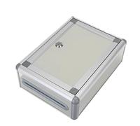 Boîte Aux Lettres Décorative Jardin Boîte Aux Lettres Murale en Alliage D'aluminium, De Rangement, Verrouillable pour L'extérieur