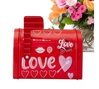 Boîte aux lettres décorative pour la Saint-Valentin - Taille compacte | Boîte à cartes de vœux créative pour salle de te d'échange de Saint-Valentin, affichage de bureau et activité