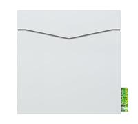 Boîte aux lettres design avec compartiment à journaux blanc RAL 9003 MOCAVI Box 710 Boîte aux lettres avec rouleau à journaux, résistante aux intempéries, inoxydable, mate