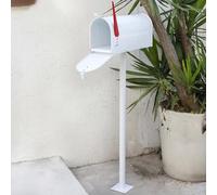 Boîte aux lettres d'extérieur avec support résistant aux intempéries pour un rangement sécurisé des lettres dans les maisons de ville et les jardins