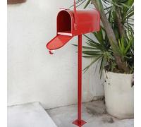 Boîte aux lettres d'extérieur avec support résistant aux intempéries pour un rangement sécurisé des lettres dans les maisons de ville et les jardins