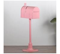 Boîte aux lettres d'extérieur en fer faite à la main avec couvercle rabattable pour une livraison sécurisée des colis