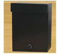 Boîte aux lettres d'extérieur étanche avec serrure à combinaison, fixation murale, rangement sécurisé pour journaux et lettres, design durable pour toutes les conditions météorologiques
