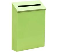 Boîte Aux Lettres D'extérieur Minimaliste - Boîte Aux Lettres Murale De Couleur Unie, Décoration en Tôle Déverrouillée pour Une Décoration Moderne De Maison Et De Jardin(Green Color)