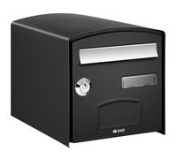 Boîte aux lettres - Dome - Simple Face - Noir - Acier - Anti-vol