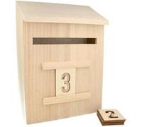 Boîte aux lettres en bois 28 cm à décorer -