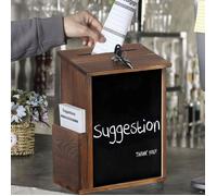 Boîte aux lettres en Bois - Boîte À Suggestions - 21.5x12x29cm