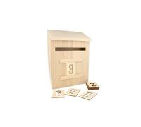 Boite aux lettres en bois + chiffres - artémio