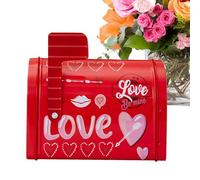 Boîte aux lettres en étain de San | Boîte à cartes de saint boîtes aux lettres créatives pour saint | Boîte aux lettres compacte pour cartes de vœux Boîte aux lettres pour