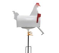Boîte aux lettres en forme de poulet - Boîte aux lettres décorative extérieure - Boîte aux lettres personnalisée créative avec forme de coq pour l'ameublement de jardin, parfaite pour les facteurs