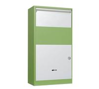 Boîte aux Lettres en métal avec Serrure à Combinaison, boîtes aux Lettres extérieures étanches avec Rembourrage en Mousse Antichoc à l'intérieur (Vert 29,5 x 8,7 x 16,1 p