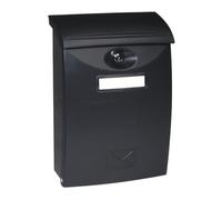 Boîte aux lettres en plastique ABS BK.03.CM, couleur : noir mat