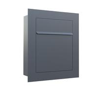 Boîte aux lettres encastrée Bari Anthracite - Bravios Breite: 40 cm, Höhe: 46 cm, Tiefe: 15.5 cm
