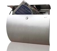 Boîte aux Lettres Facile à Installer, boîte aux Lettres Murale avec Pot de Rangement, boîte aux Lettres extérieure en Acier Inoxydable 304 antirouille, Style Villa européenne, résistante à l