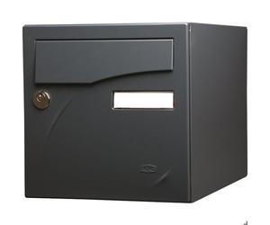 Boîte aux lettres individuelle simple face encastrable - Préface - Renz - Gris anthracite