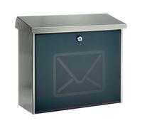 Boite aux lettres Lucca 3713 Ni Letter H.340mm B.380mm T.148mm Inox DIN C4