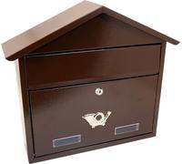 Boîte aux lettres, marron, format C4, 43x12x39 cm, Damech